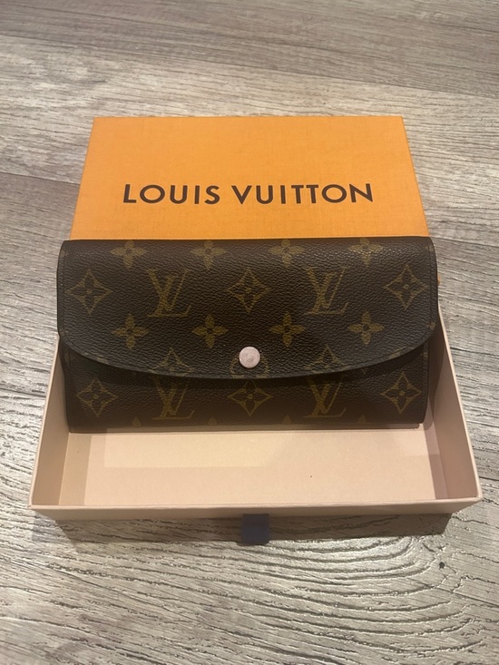 Louis Vuitton Handbags - Louis Vuitton Monogram Canvas Emilie Long Wallet in Brown and Pink